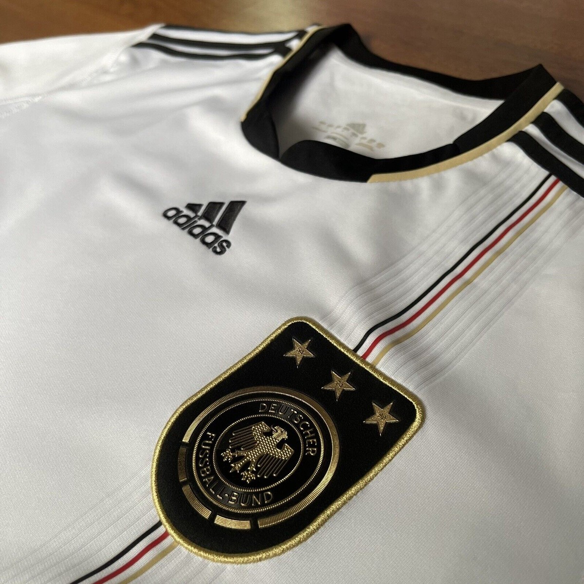 GERMANY ADIDAS 2010 WORLD CUP FOOTBALL SOCCER HOME JERSEY SIZE “L