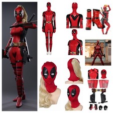 Deadpool 3 Ladypool Cosplay costume Wade Wilson Jumpsuit/Headgear Wig/Boot Shoes