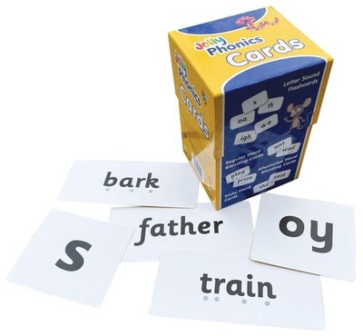 Jolly Phonics Cards: Set of 4 boxes in Precursive Letters by Sue Lloyd (English)