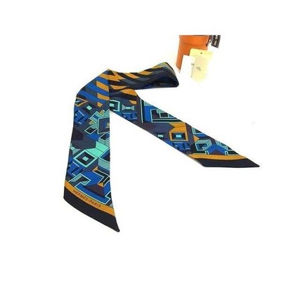 HERMES Twilly LE FIL D'ARIANE Silk Multicolor Pre-owned - Excellent Made in