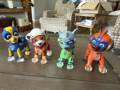PAW Patrol Mighty Pups Light-Up Figures ~ Includes: Marshall, Zuma, Rocky, Chase
