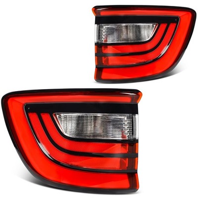 Pair Outer Full LED Tail Lights Assembly For 2014-2025 Dodge Durango Brake Lamp