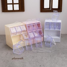 2Set 1:12 Doll House Vintage Supermarket Candy Shelf Drawer Miniature Groceries