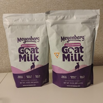 2 pack - Meyenberg Goat Milk Whole Powdered Goat Milk, 16 oz exp 5/16/2026