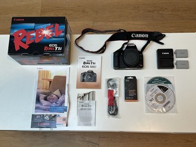 Canon EOS Rebel T1i 15.1 MP CMOS Digital SLR Camera Body With Accessories