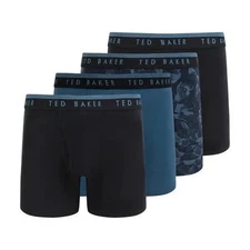 Ted Baker Men's 4-Pack Cotton Modal Boxer Brief,