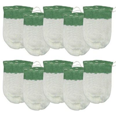 10pcs Propane Lantern Mantles String Tie Fireproof Rayon 8x10cm Green for Outdoo