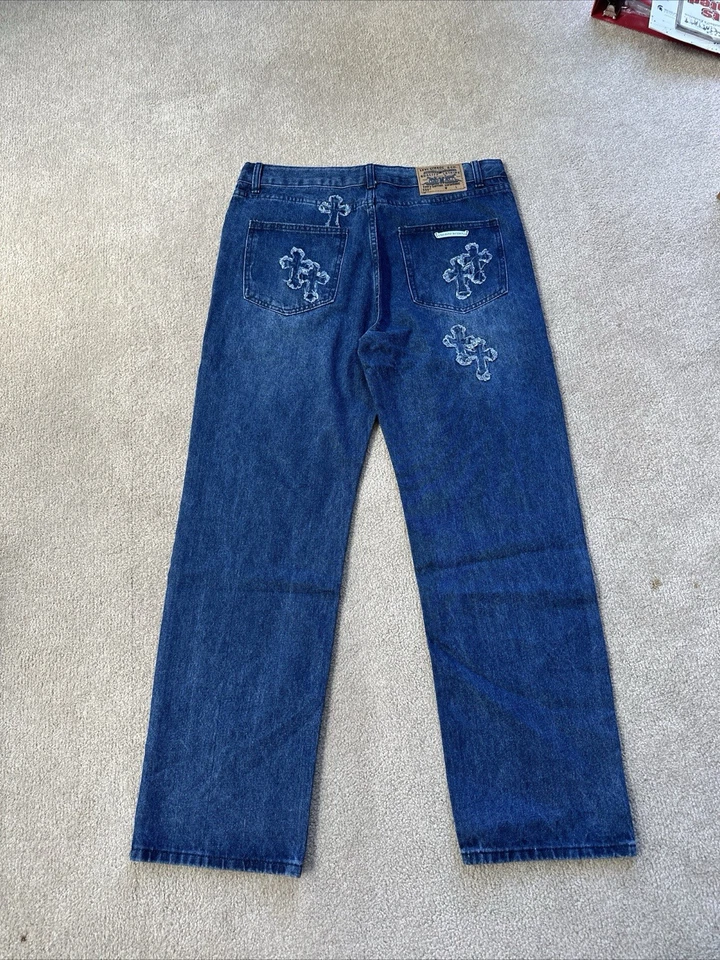 Jeans Vintage Cromo Corazones Azul Levis Bordados Talla 34 Talla 313 G2U Foto 2 de 4
