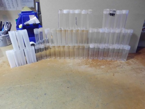 55 PLASTIC COIN TUBES (  PENNY SIZE ) READ DESCRIPTION