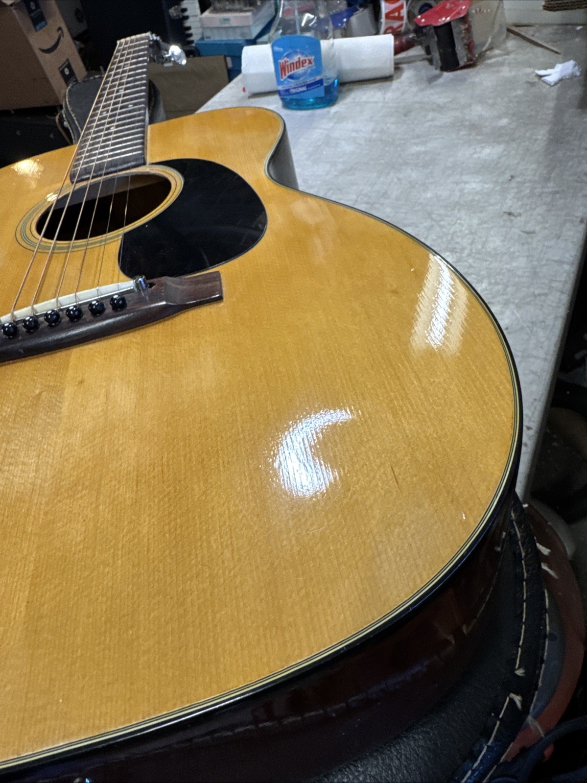 Vintage 1970's  1973 Takamine F-307  Acoustic Guitar Made In Japan NICE! +Case