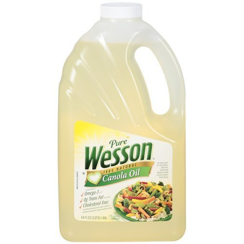 Pure 100% Natural Canola Oil, 64 Oz