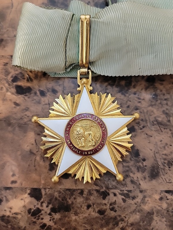 Rare Senegal,Republic Order of The Lion of Senegal,3rd Cl Commander,Circa1980's