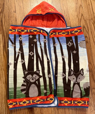Pendleton Hooded Baby Toddler Kids Towel Woodland Animals Print