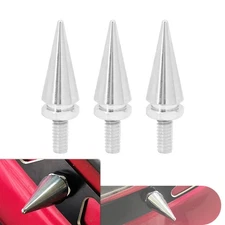 Chrome Spike Windshield Trim Screen Screws For Harley Touring Road Glide 1996-13
