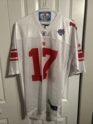 Reebok New York Giants #17 Plaxico Burress Jersey Super Bowl XLII