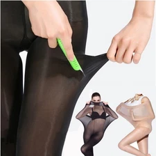 Women Plus Size Elastic Tights 30D Pantyhose Body Shaper Slim Fit Stockings