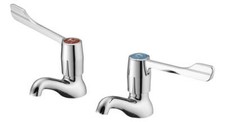 Armitage Shanks Markwik  basin pillar tap pair in chrome. Quarter turn. S8260AA