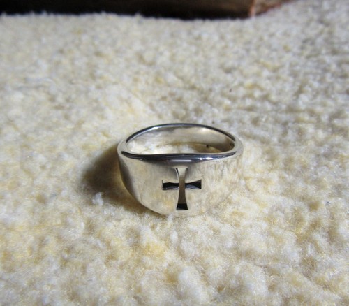 James Avery 925 Sterling Silver Wide Crosslet Ring Size 11 - Picture 6 of 6