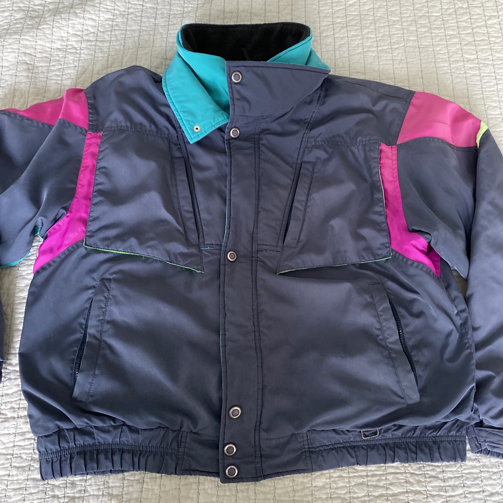 Vintage Obermeyer Mountain Classics Mens Large Ski Jacket Full Zip Retro