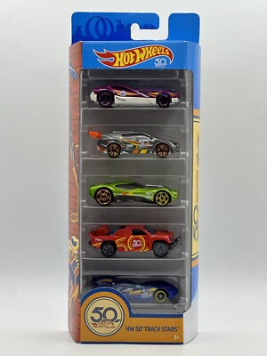 Hot Wheels HW 50th Track Stars 5 pack | eBay