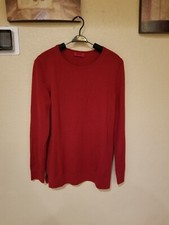 Boss Hugo Boss Sweater Virgin Wool Blend Dark Red Size S Men  s Classic