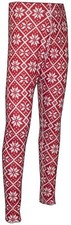 NEW! Polarmax Quattro Fleece Prints Tight Kid's Snow Flake/Red/White Small ($30)