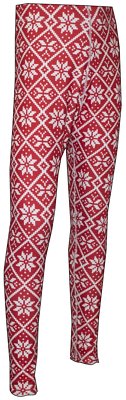 NEW! Polarmax Quattro Fleece Prints Tight Kid's Snow Flake/Red/White Small ($30)