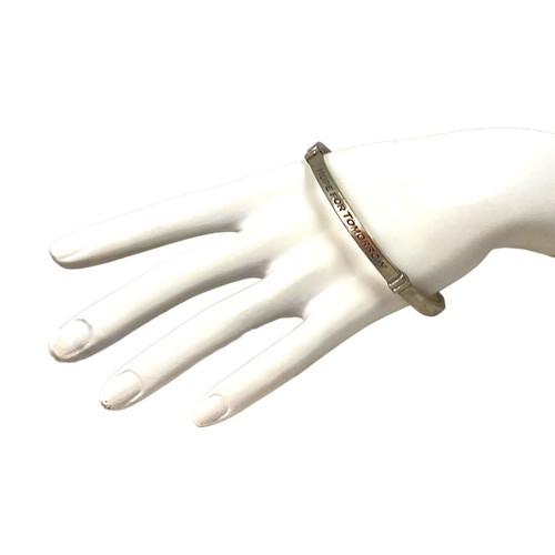 Inspirational Bangle Bracelet M Pewter Slim HOPE FOR TOMORROW Boho Gypsy Indie - Picture 5 of 15