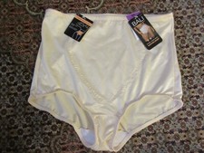 Bali Women's Tummy Solutions Shaping Briefs 2XL Beige Firm Control Shapewear
