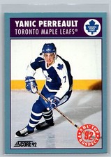 Yanic Perreault 1992-93 Score Canadian HOCKEY #487 Toronto Maple Leafs RC
