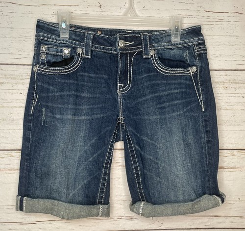 Miss Me Bermuda Jeans Denim Long Shorts 