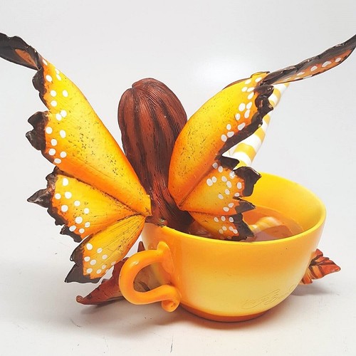 Pacific Giftware Amy Brown Autumn Comfort Cup Fairy Fantasy Art Figurine 4.75 in - Picture 3 of 3