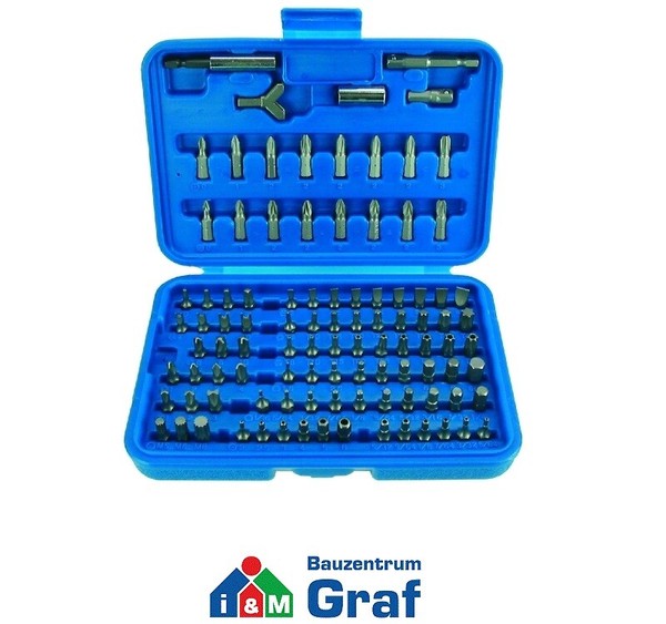 "Hawe Spezial-Bit-Satz 100-Tlg. 1/4\" Sicherheitsbits Torx Vielzahn /#857893"-image