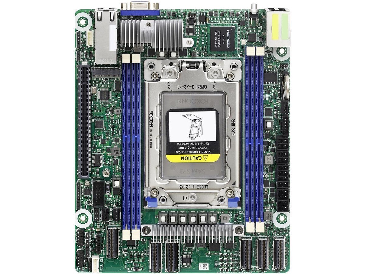 AsRock Rack ROMED4ID-2T Proprietary (Deep mini-ITX) Server Motherboard  Socket SP