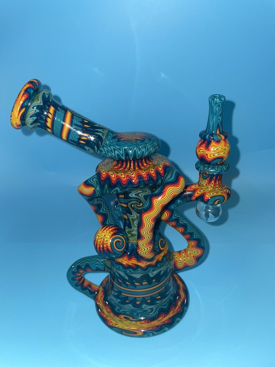 リ*ウ様 THC featuring DA LADY G-MONEY Heady Andy G American made glass bubbler recycler water pipe
