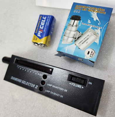 エムミーエメOffshoulderrovingcheckminionepiece 60X Currency Detecting Microscope Loupe Magnifier And Diamond