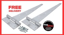 PAIR OF SCOTCH TEE HINGES – Heavy Duty – 6" 12" 16" Gate & Shed Hardware