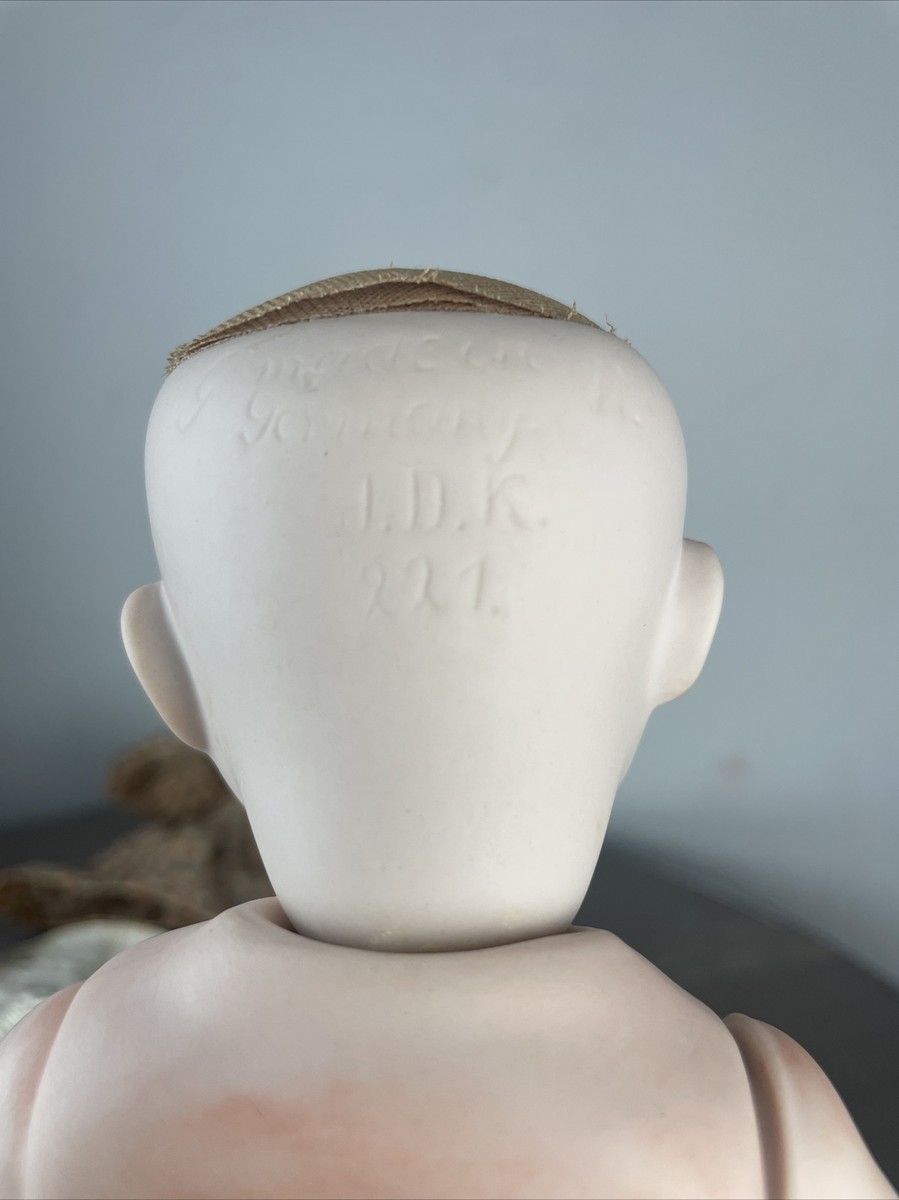 German Bisque Porcelain Doll Googly Repro Kestner 13