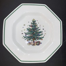 Nikko CHRISTMASTIME Octagonal Dinner Plate Porcelain Made in Japan 11  