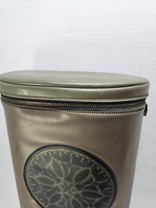 1965 Vintage Rare Medallion Vinyl Lunchbox Brunch bag Thermos. No Strap.