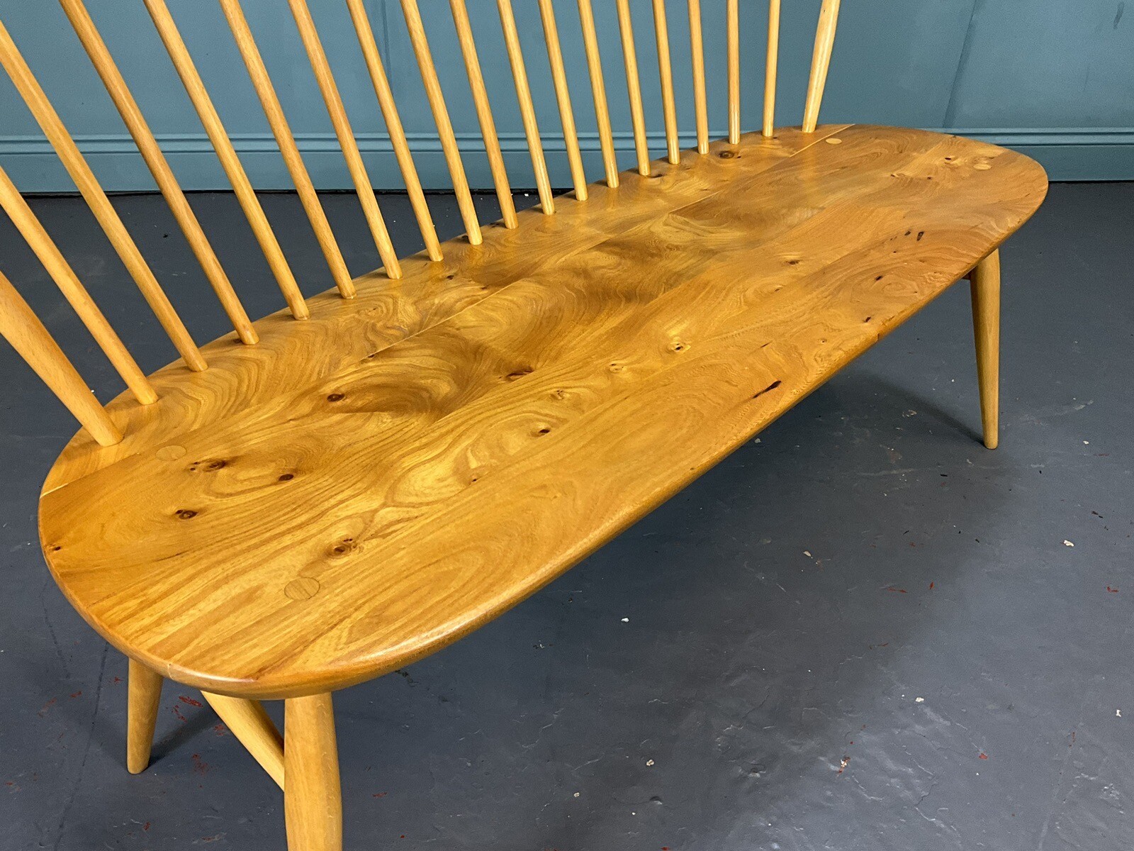 Vintage Ercol Love Seat Bench Mid Century 1960s Blonde eBay