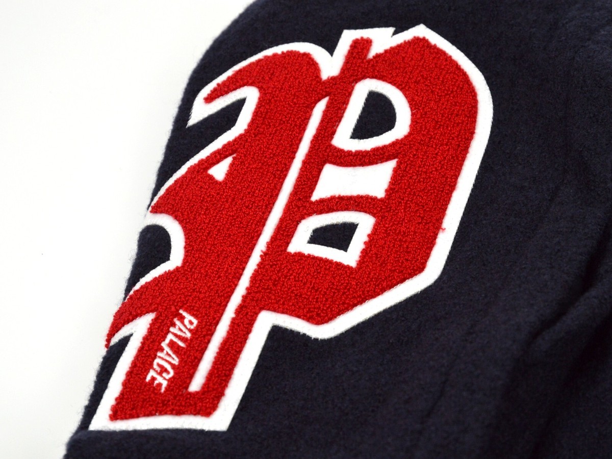 Palace hooded Varsity Jacket Size-S 2024 Navy Brand New 100