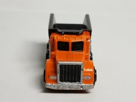 Vintage 1988 Galoob Micro Machines Orange/Black Construction DUMP TRUCK Super 10