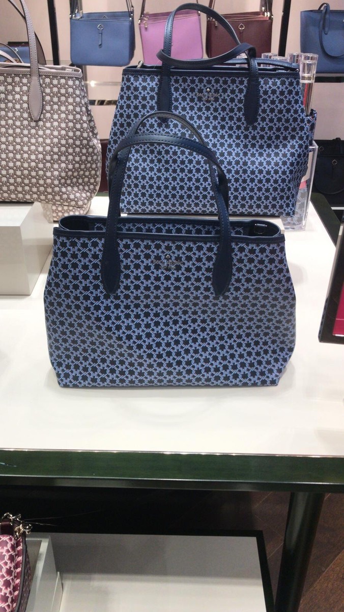 ☆Kate Spade スペードリンクトート/BU☆ NWT KATE SPADE SPADE LINK TOTE BAG BLUE/MULTI | eBay
