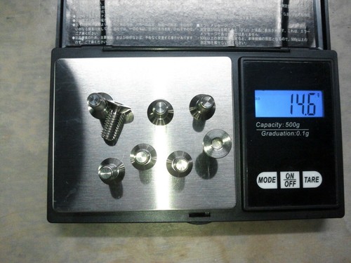 Titanium Hardware Snowboard Binding Bolts Burton/Flux/Etc M6x15mm Length - Picture 2 of 5