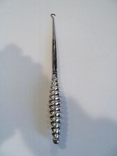 UNUSUAL ANTIQUE. VICTORIAN PERIOD AMERICAN STERLING SILVER SHOE / BUTTON HOOK