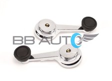 2 Inside Manual Window Crank Handles Chrome For Jeep Wrangler Cherokee Cj5 Cj7