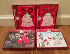 Happy Holidays Boxed Christmas Cards with Envelopes 32-Count 