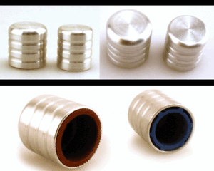 Billet-service-port-caps-Fits-134A