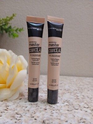 Maybelline Master Conceal Facestudio Concealer #10 Fair  .(Pack 2) , 0.4fl.oz